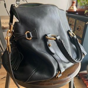 Dooney and Bourke Florentine black leather Satchel
